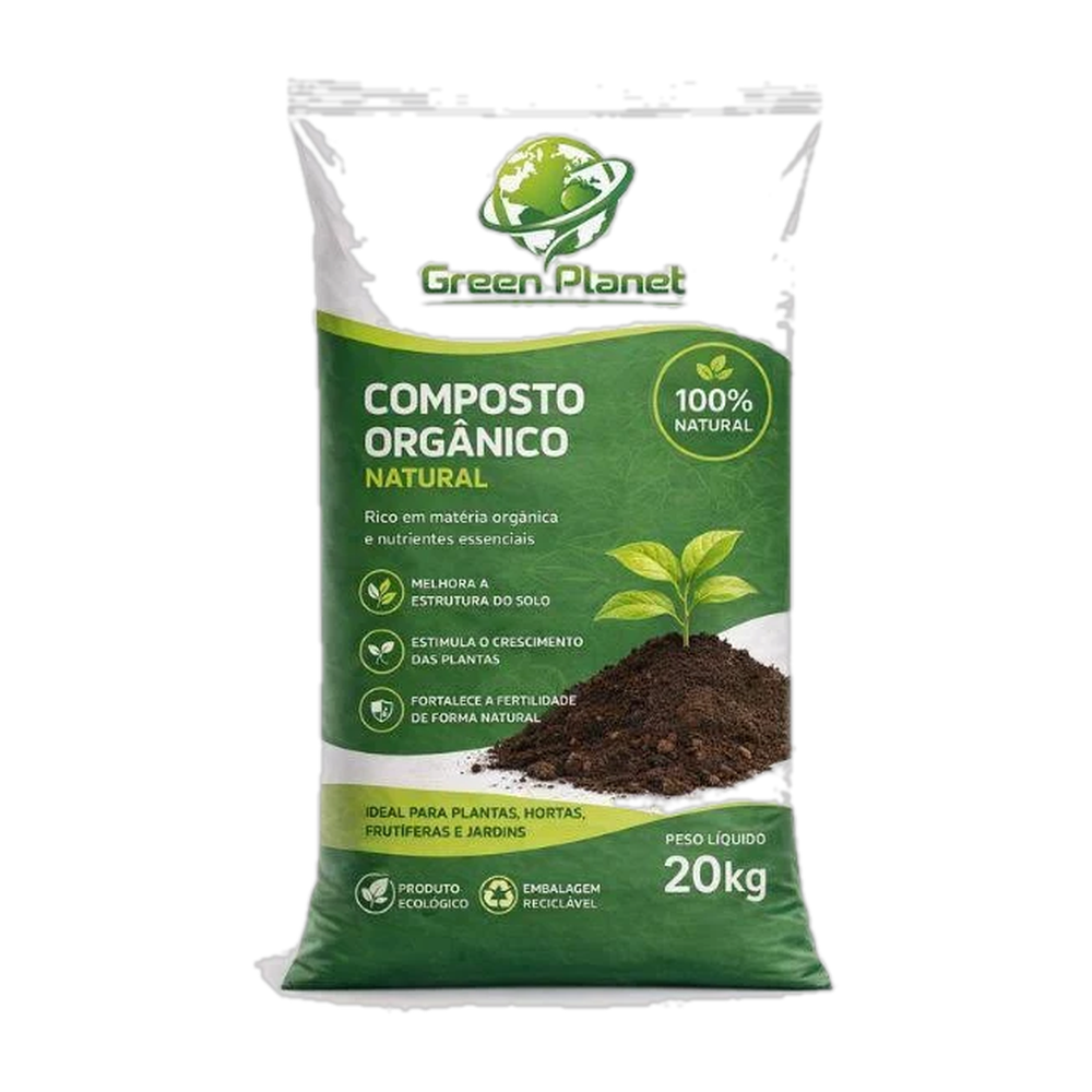 Saco de Adubo Orgânico produzido pela Mais Ambiental